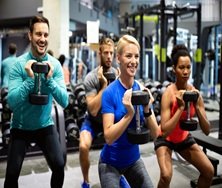 Members training at Gold's Gym Ranchi